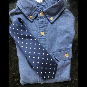 Brooks brothers boy’s tie polka dot silk